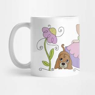 Mädchen mit Hund Mug